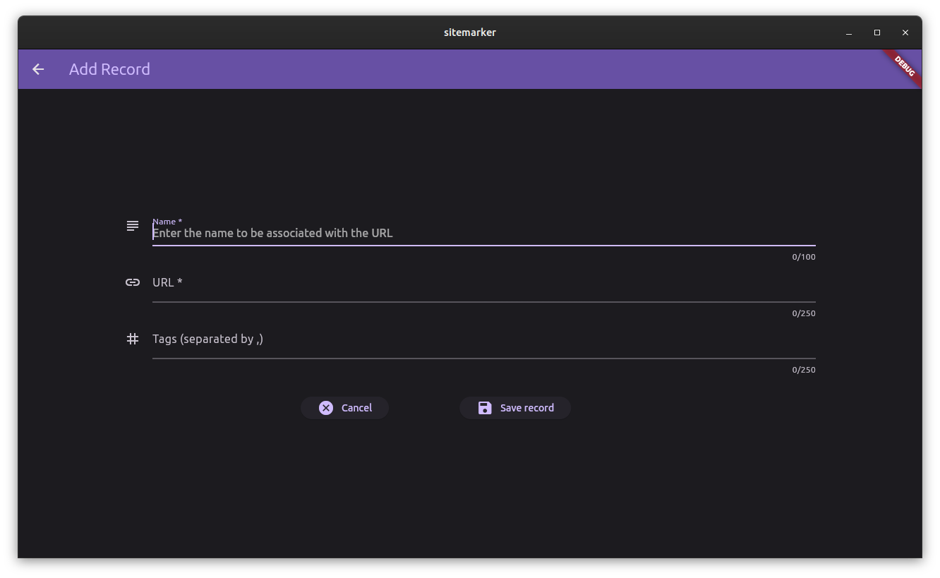 Add form